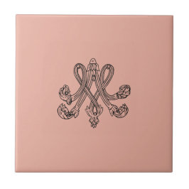 Azulejo Marie Antoinette – Monogramm – Monogram initials