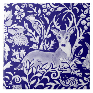 Azulejo Marihuana Azul de la Marina Animales MuRAL Top Lef