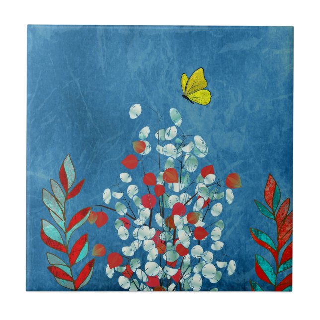Azulejo Mariposa Amarilla (Frente)
