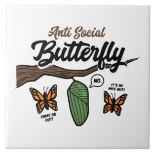 Azulejo Mariposa antisocial