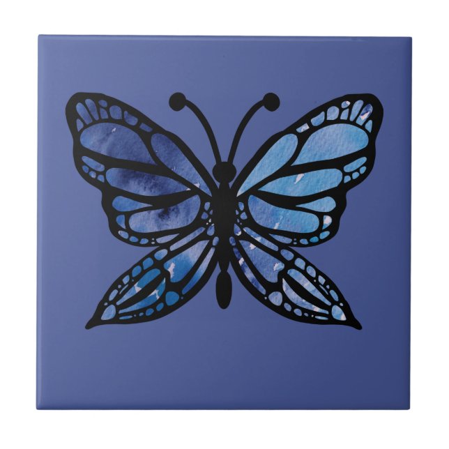 Azulejo Mariposa azul (Frente)