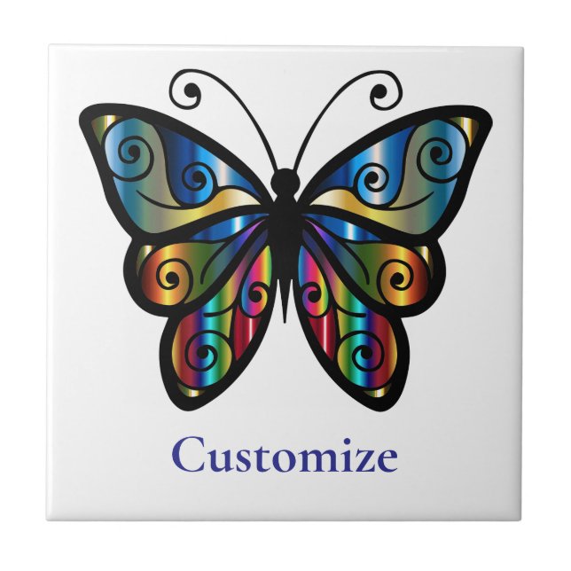 Azulejo Mariposa Colorida Thunder_Cove (Frente)