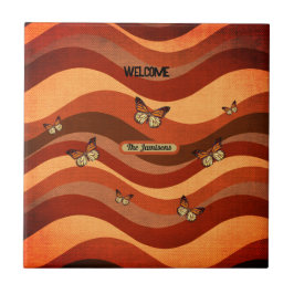 Azulejo Mariposa de color de otoño