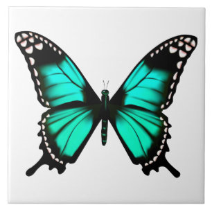 Azulejo mariposa de color vibrante