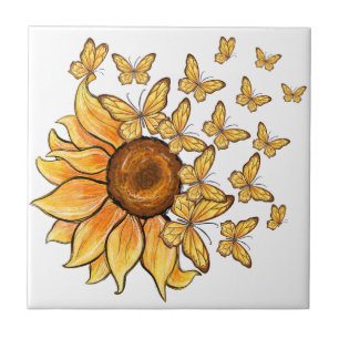 Azulejo Mariposa de girasol