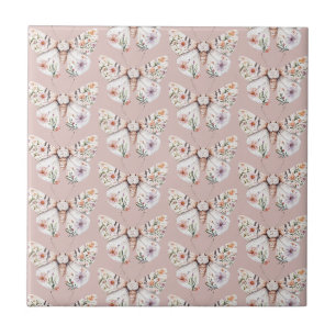 Azulejo Mariposa Floral Boho