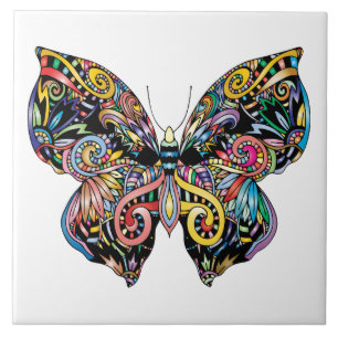 Azulejo Mariposa ilustrada