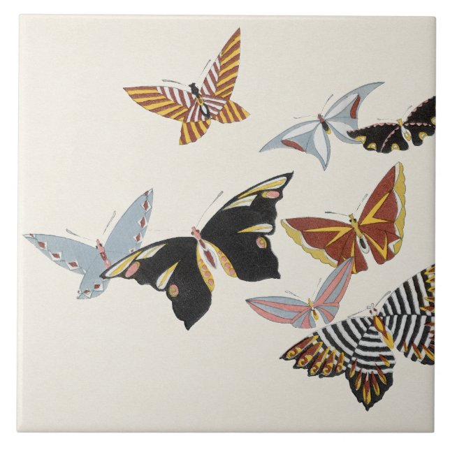 Azulejo Mariposa japonesa TC22-04 (Frente)
