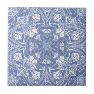 Azulejo Mariposa Mandala Tile cerámico