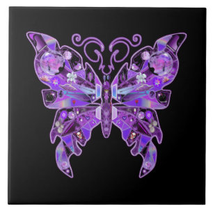 Azulejo Mariposa morada 31
