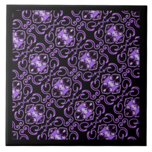 Azulejo Mariposa morada 31 Mosaico cerámico