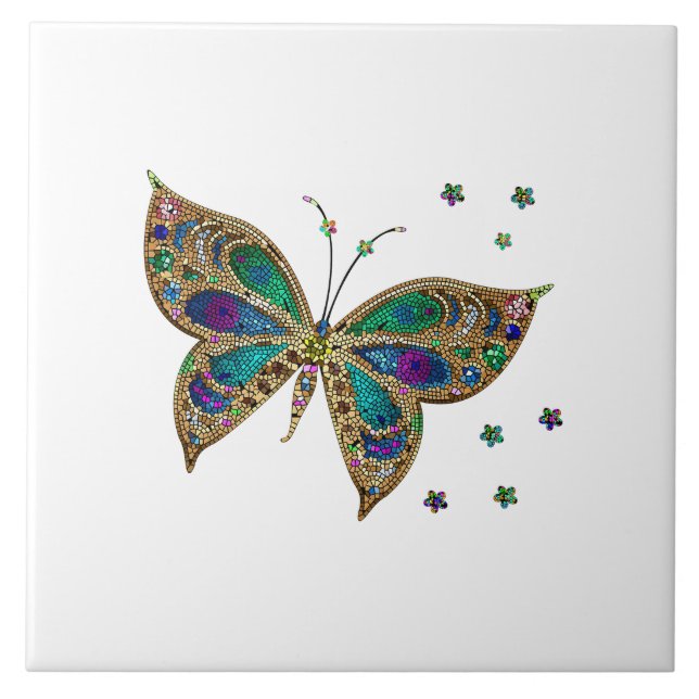Azulejo Mariposa mosaica (Frente)