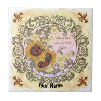 Azulejo Mariposa Sunflower Mom