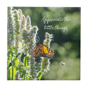 Azulejo Mariposa y mosaico de abejas