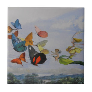 Azulejo Mariposa y Reina Hada Mariposas Hadas