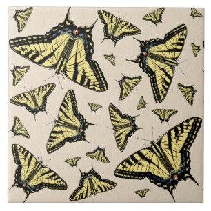Azulejo Mariposas Cola de Golondrina Amarillas del Suroest
