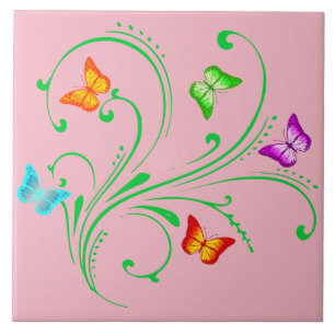 Azulejo Mariposas coloridas