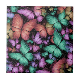 Azulejo Mariposas Coloridas Imprimir