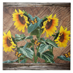 Azulejo Mariposas Sunflower