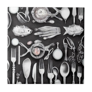 Azulejo Mariscos de Plata