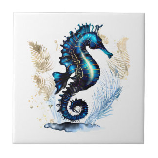 Azulejo Marítimo marino marino 3D marrón azul marino acuát