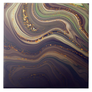 Azulejo Mármol abstracto y Purpurina