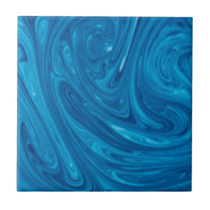 Azulejo Mármol azul del remolino