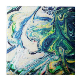 Azulejo Mármol azul y verde