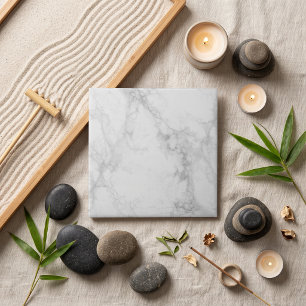 Azulejo Mármol blanco elegante de Carrara con suave vetas