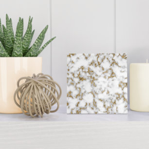 Azulejo Mármol blanco gris dorado moderno