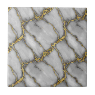 Azulejo Mármol Carrara Clásico Dorado Ciruela Negro Platea