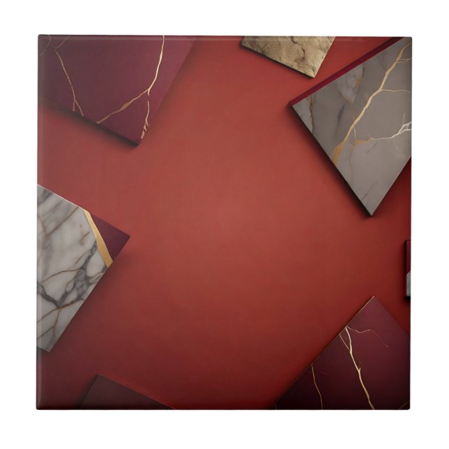 Azulejo Mármol de Borgoña con oro (Frente)