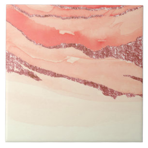 Azulejo Mármol de oro Rosa y Purpurina