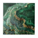 Azulejo Mármol del álamo de oro verde de piedra<br><div class="desc">Este diseño se puede personalizar eligiendo la opción Editar diseño. También puede transferir a otros artículos. Póngase en contacto conmigo en colorflowcreations@gmail.com o utilice la opción de chat en la parte superior de la página si desea tener este diseño en otro producto o necesita ayuda con este diseño. No puedo...</div>