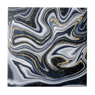 Azulejo mármol, dorado, gris, viejo, blanco, azul pálido,