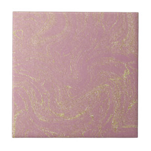 Azulejo Mármol dorado rosado oscuro