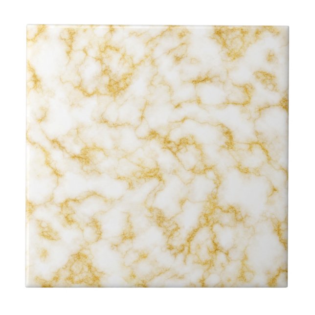 Azulejo Mármol elegante - Blanco dorado (Frente)