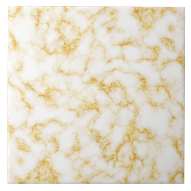 Azulejo Mármol elegante - Blanco dorado (Frente)