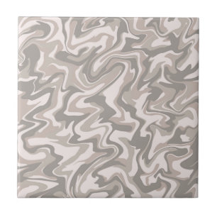 Azulejo Mármol Gris Abstracto Ondulado Elegante Moderno