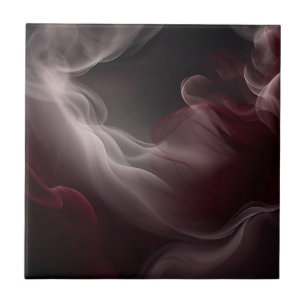 Azulejo Mármol humeante elegante sobre gris oscuro