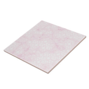 Azulejo Mármol polvoriento geométrico rosa