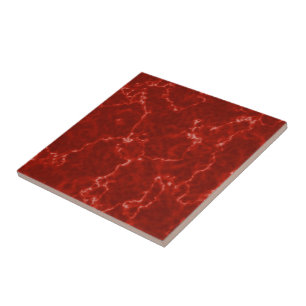 Azulejo Mármol rojo elegante con venas blancas