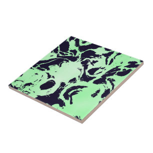 Azulejo Mármol verde y azul