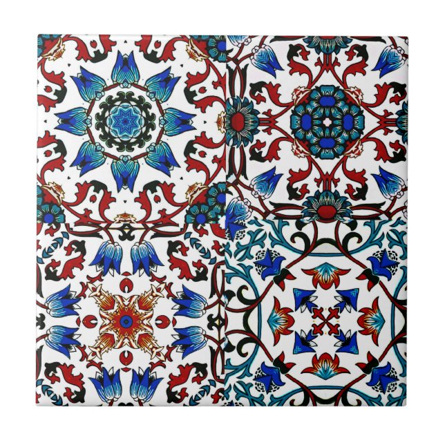 Azulejo marroquí,mosaico,turco, (Frente)