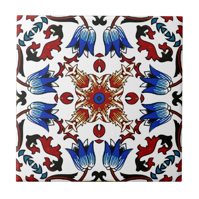 Azulejo marroquí,mosaico,turco, (Frente)
