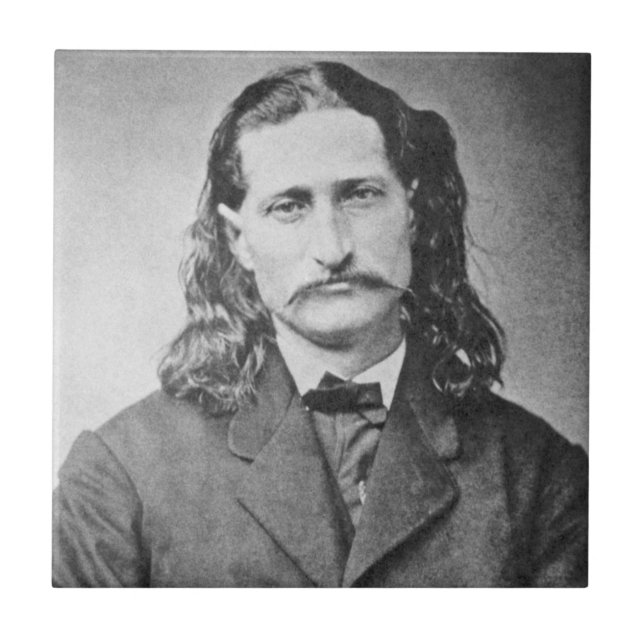 Azulejo Marshal Wild Bill Hickok Antiguo Cañero Occidental (Frente)