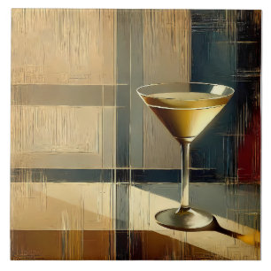 Azulejo Martini de estilo moderno de mediados de siglo en