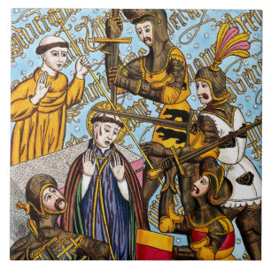 Azulejo Martirio de Santo Tomás Becket (M 031)