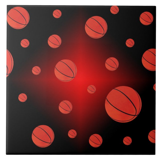 Azulejo Marzo Locura Baloncesto Cerámica Tile (Frente)