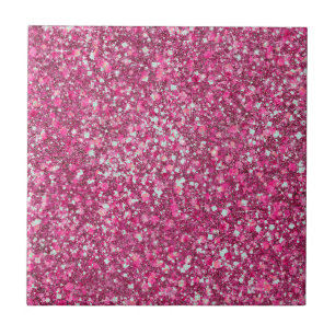 Azulejo Más Mellow Magenta Color Rosa Faux Purpurina